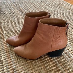 Brown Leather Booties